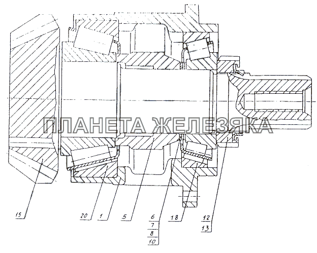 Шестерня МАЗ-74131