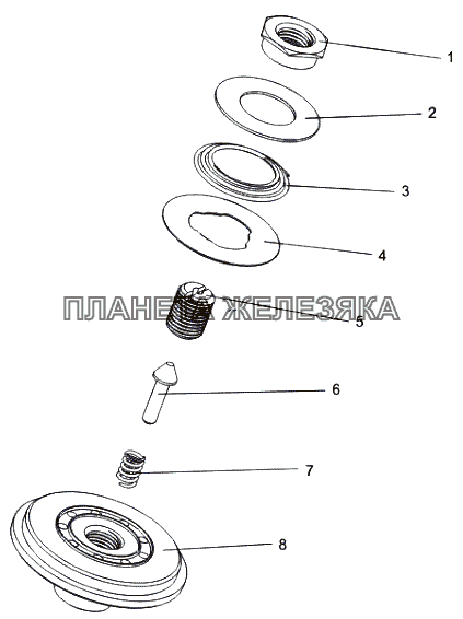 Крышка нижняя 543-2905380-10 МАЗ-74131