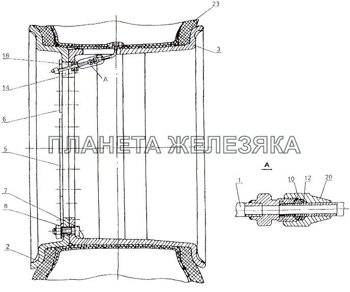 Колесо МАЗ-74131