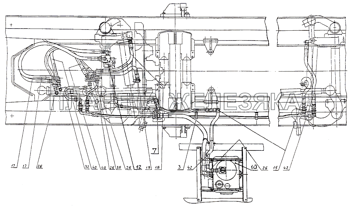 Трубопроводы и шланги рулевого управления МАЗ-74131
