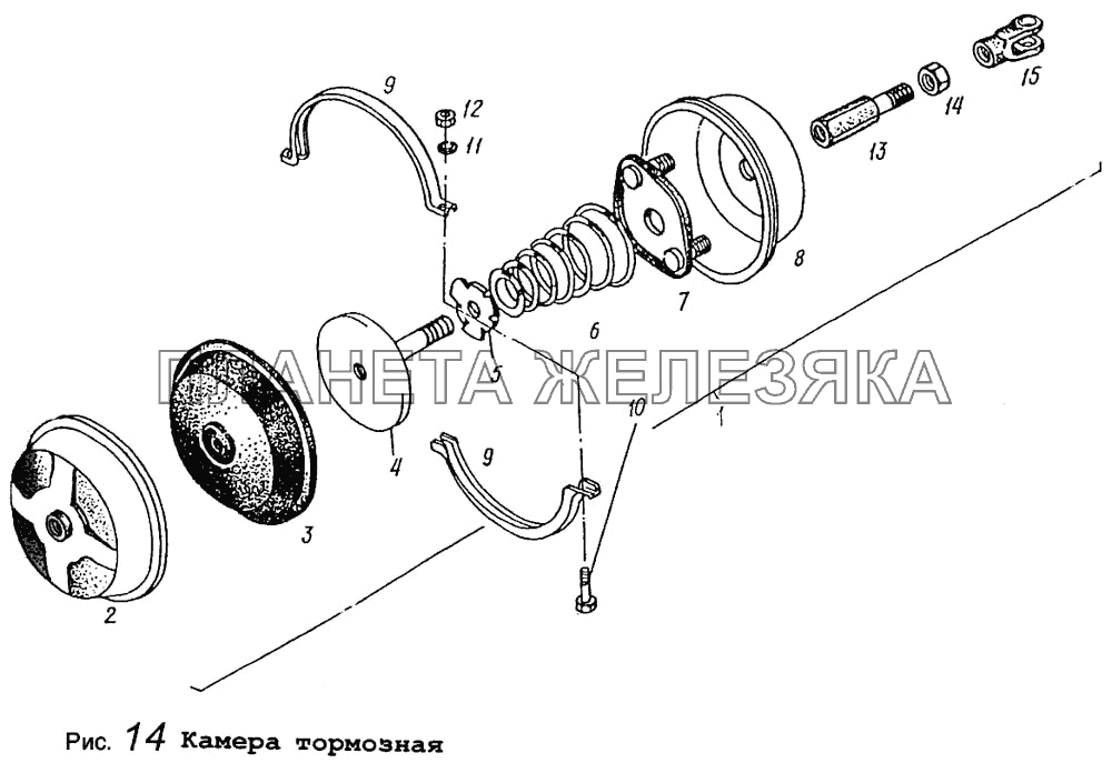 Камера тормозная МАЗ-9008