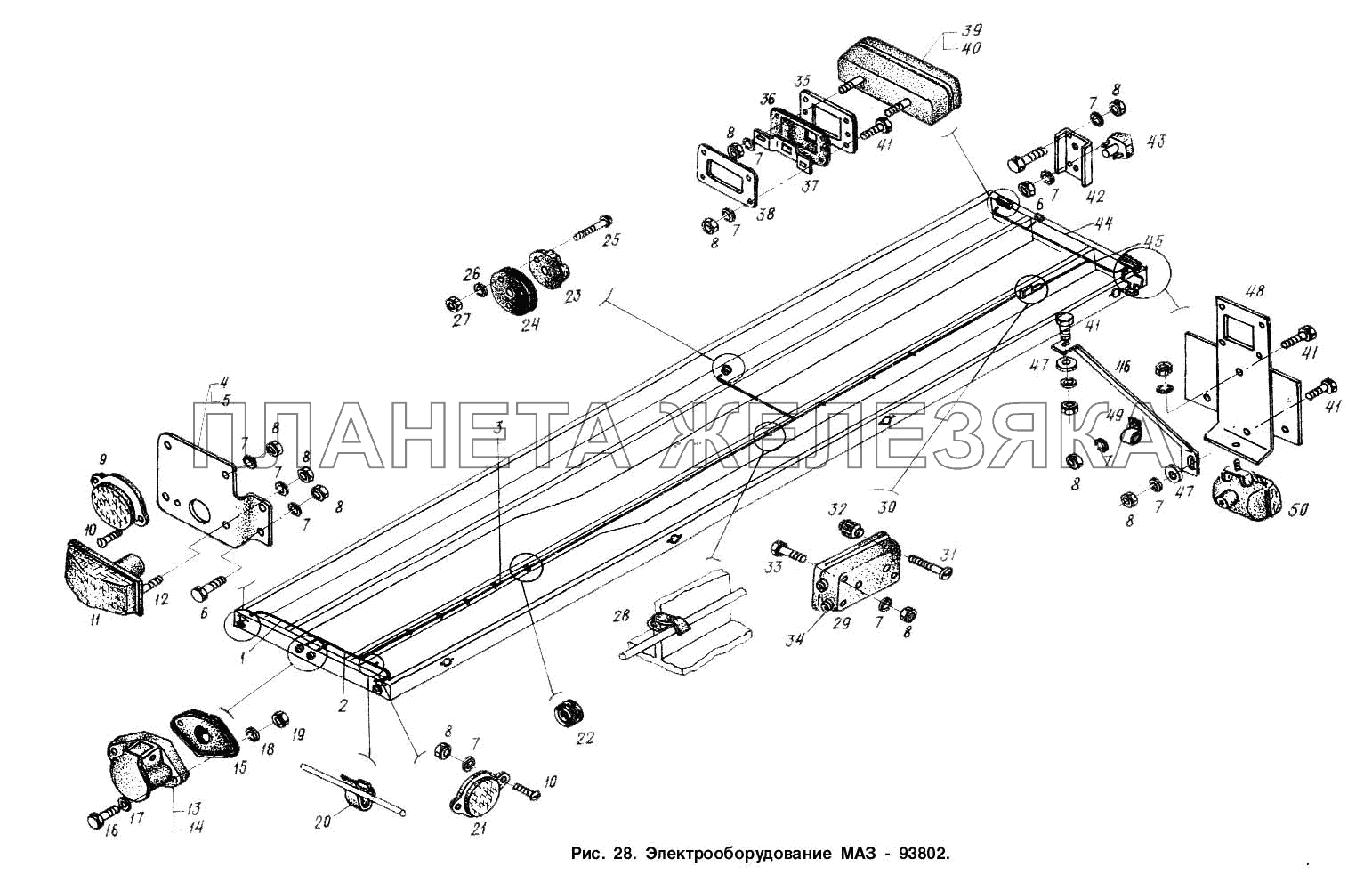 Электрооборудование МАЗ-93802 МАЗ-93802