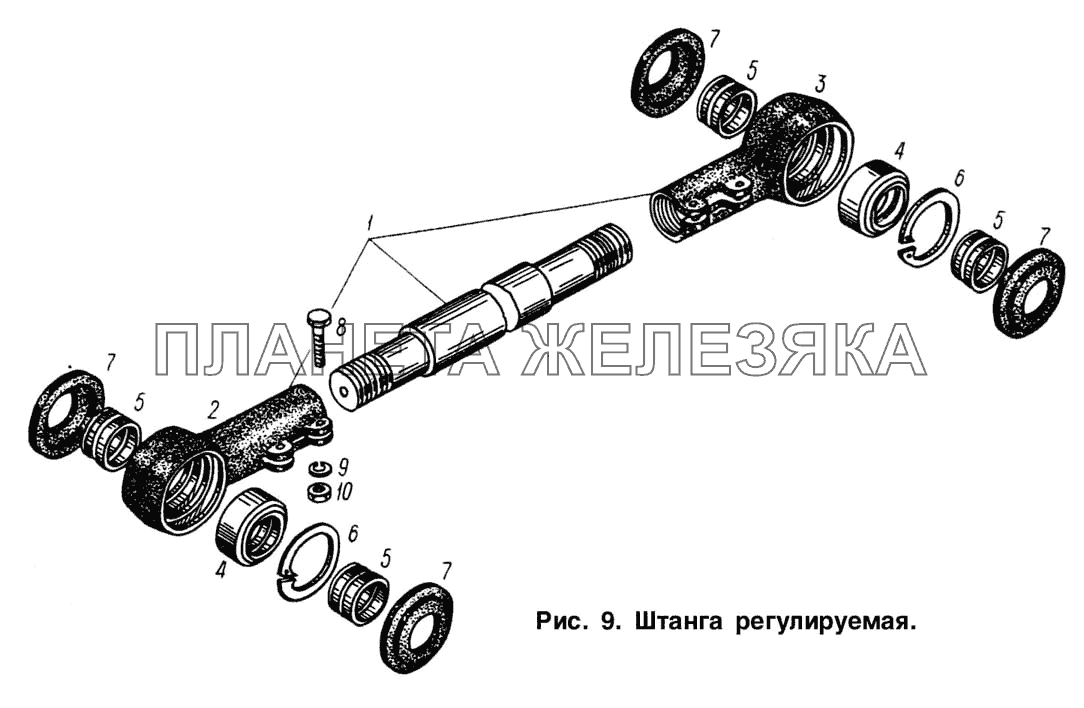 Штанга регулируемая МАЗ-93892