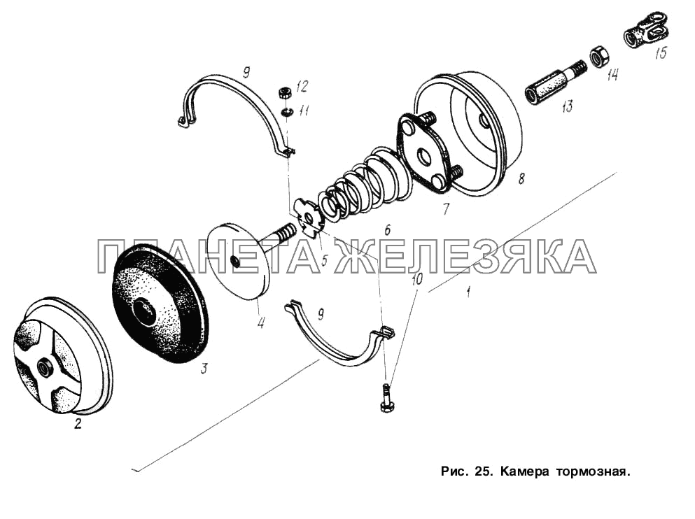Камера тормозная МАЗ-93892 Камера тормозная МАЗ-93892