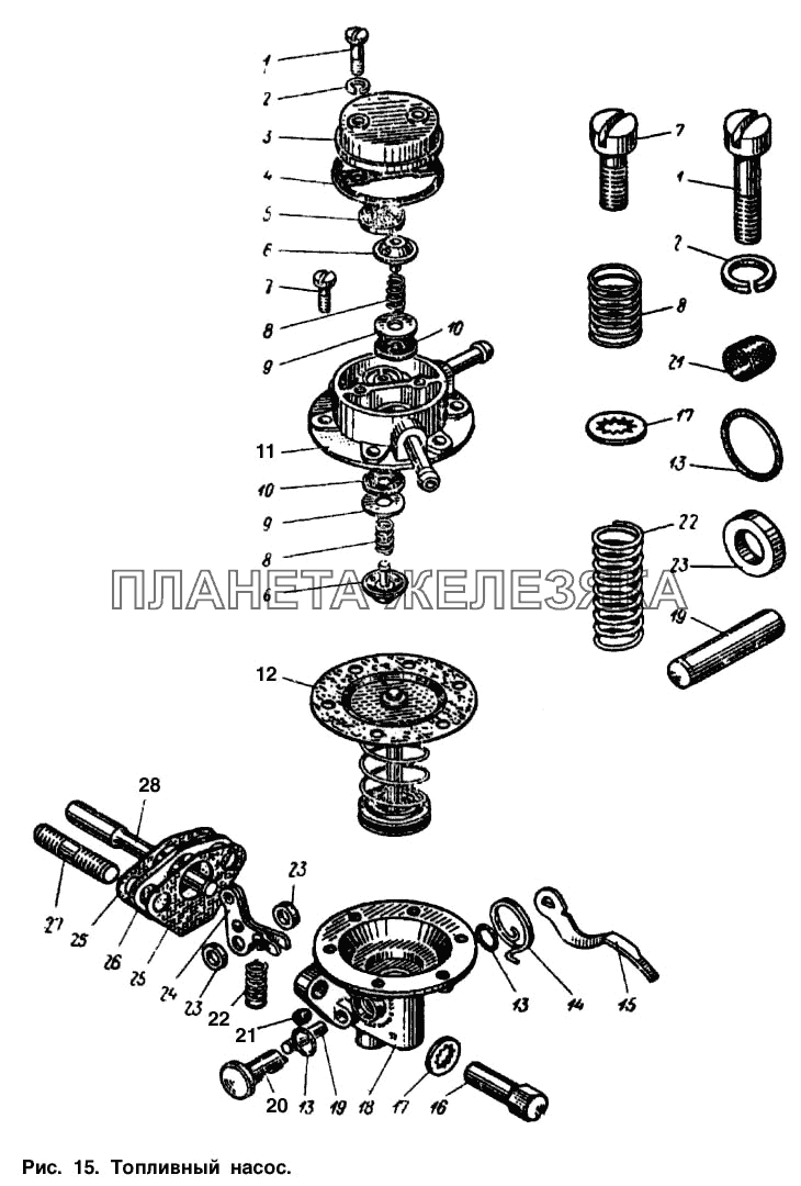 Топливный насос Москвич-2137