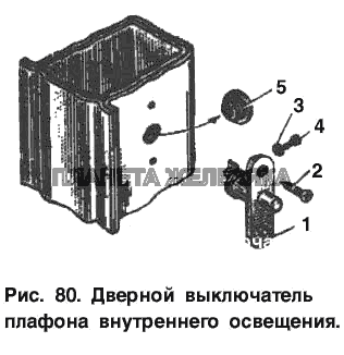 Дверной выключатель плафона внутреннего освещения Москвич-2137