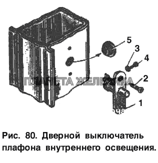 Дверной выключатель плафона внутреннего освещения Москвич-2734