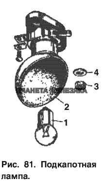 Подкапотная лампа Москвич-2140