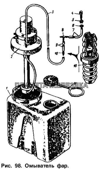 Омыватель фар Москвич-2137