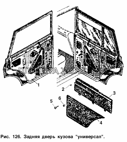 Задняя дверь кузова 