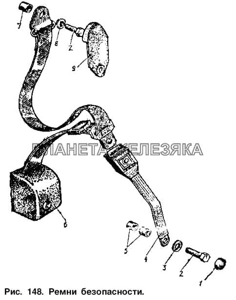 Ремни безопасности Москвич-2140