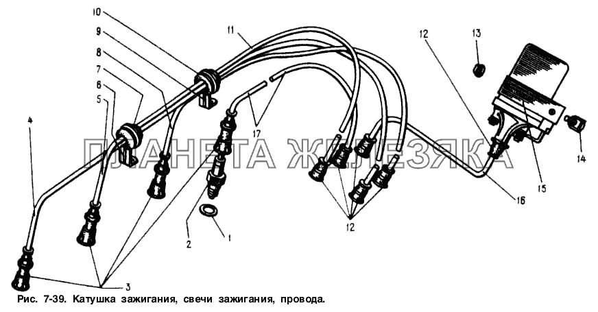 Катушка зажигания, свечи зажигания, провода Москвич-2141