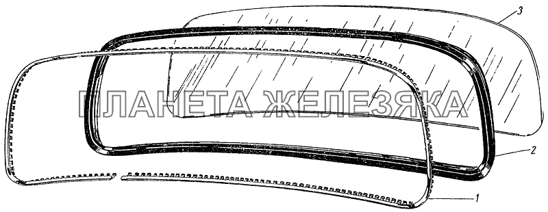 Окно ветровое Москвич-400-420 Окно ветровое Москвич-400-420