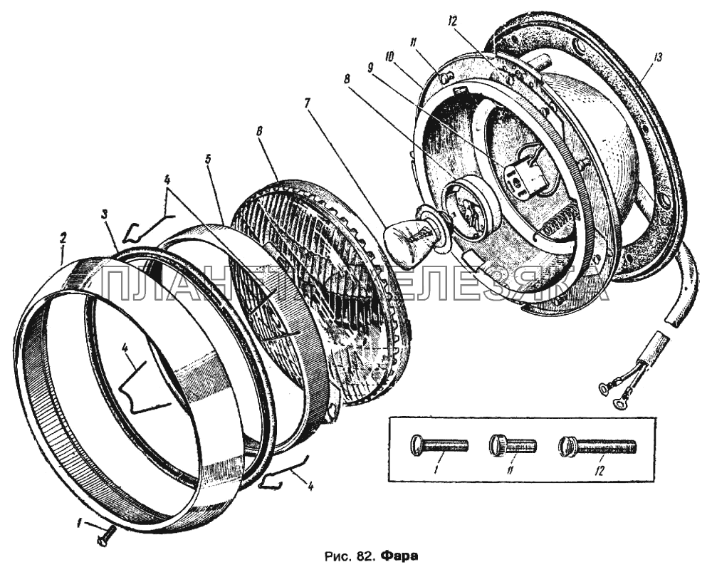 Фара Москвич 412