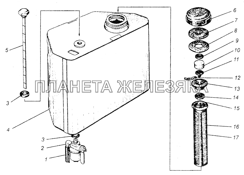 Бак 082БС-1101 МТЗ-082