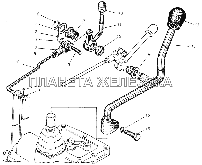 Управление реверсом КП 082-1702 МТЗ-082