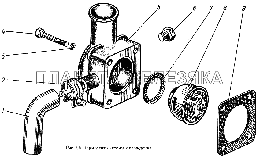 Термостат системы охлаждения МТЗ-100