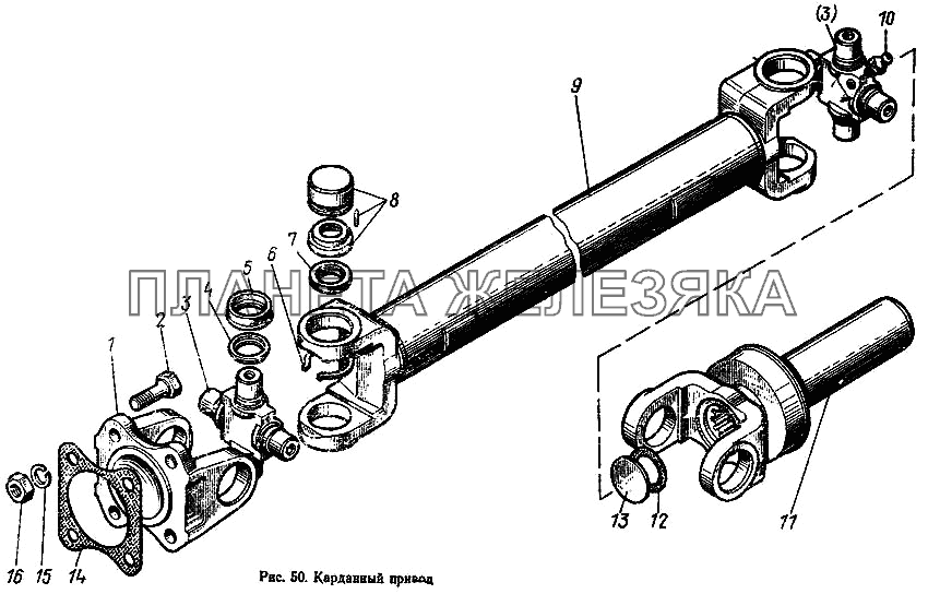 Привод карданный МТЗ-100