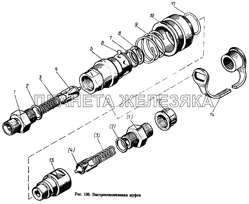 Муфта быстросоединяемая МТЗ-100