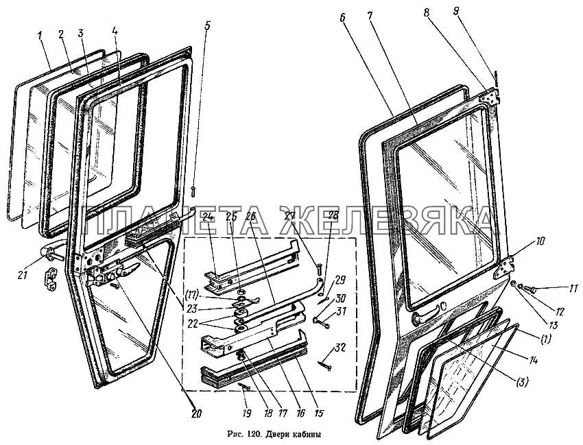 Двери кабины МТЗ-100