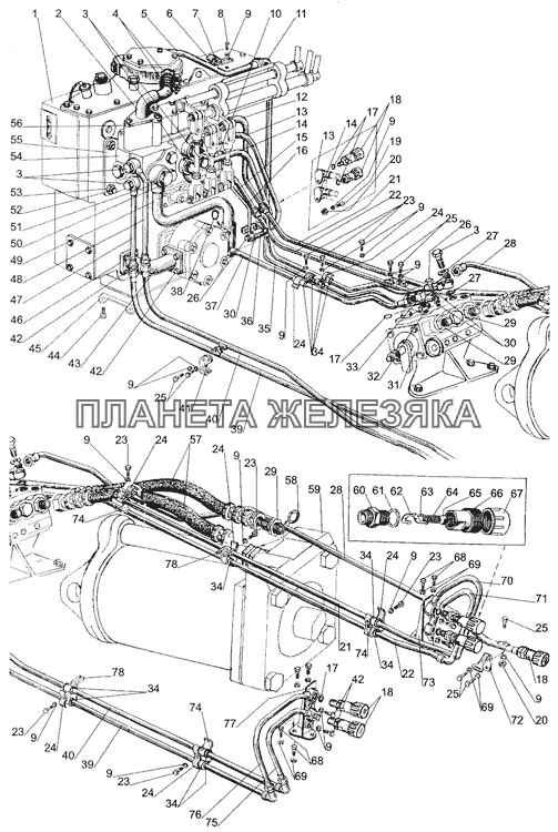 Гидроагрегаты и арматура МТЗ-1005