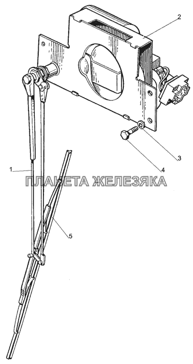 Стеклоочиститель переднего стекла МТЗ-1005