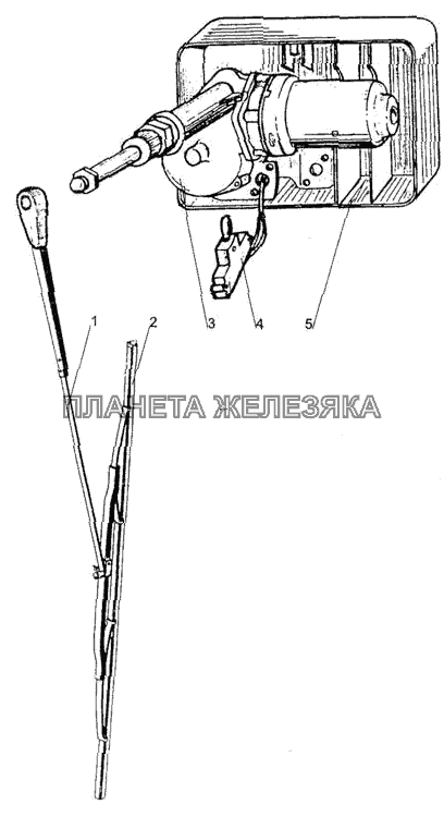 Стеклоочиститель заднего стекла МТЗ-1005