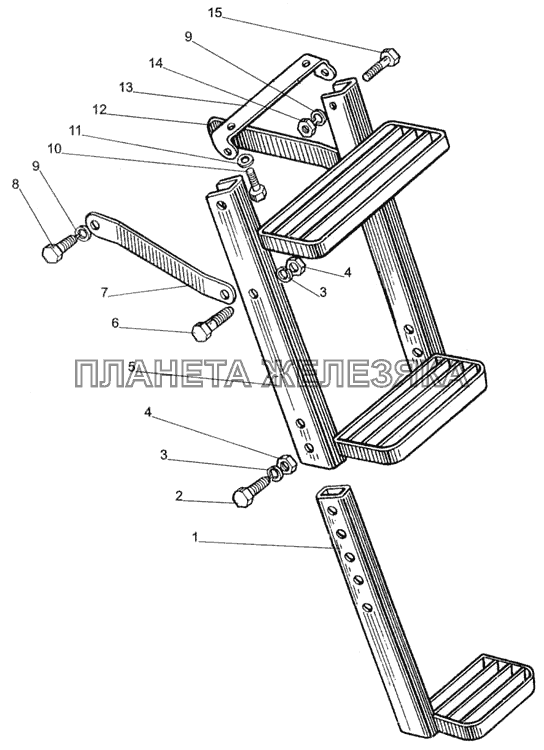 Подножка МТЗ-1005