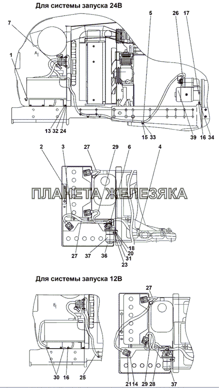 Установка батарей аккумуляторных МТЗ-1021.3