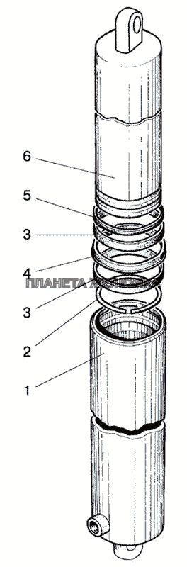 Цилиндр гидроподъемника МТЗ-1021.3