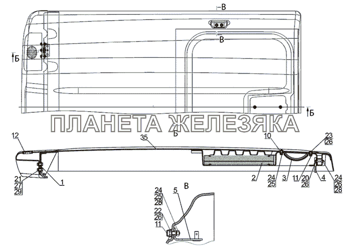 Крыша МТЗ-1021.3