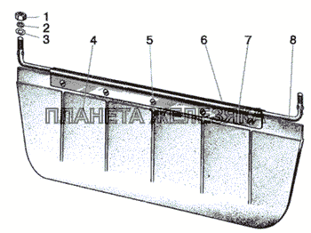 Козырек противосолнечный МТЗ-1021.3