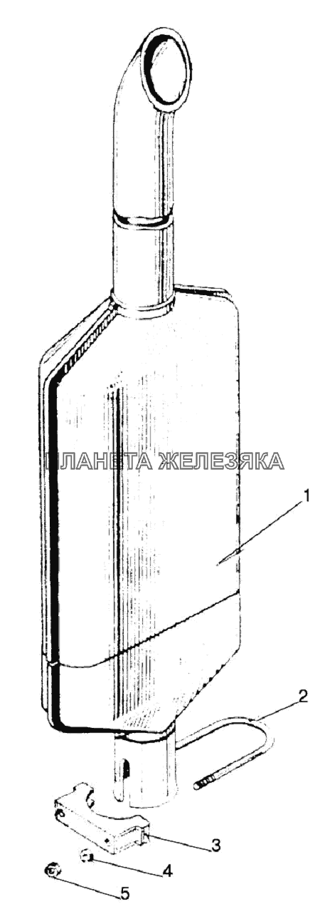 Глушитель Беларус-1025/1025.2/1025.3 Глушитель Беларус-1025/1025.2/1025.3