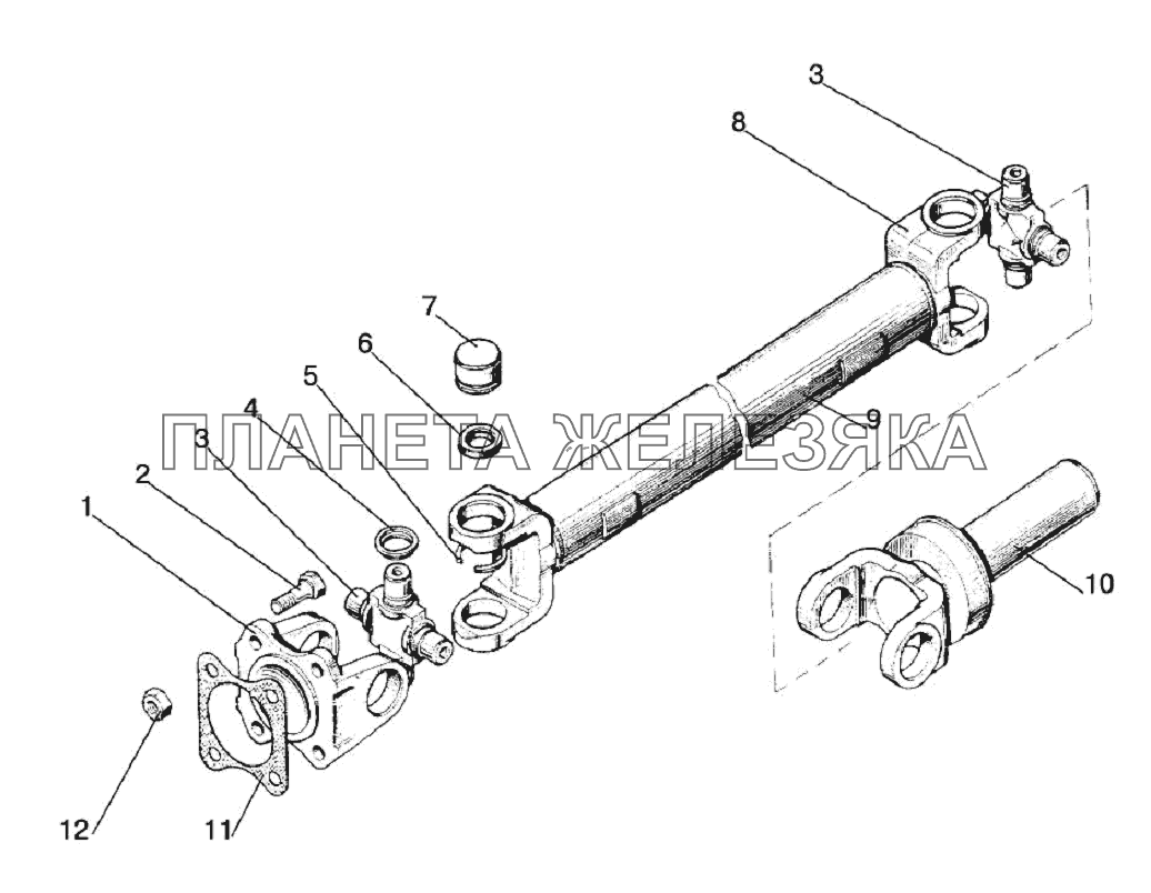 Привод карданный Беларус-1025/1025.2/1025.3 Привод карданный Беларус-1025/1025.2/1025.3