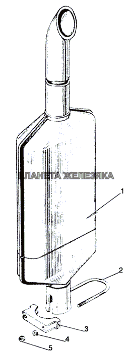 Глушитель МТЗ-1025.4