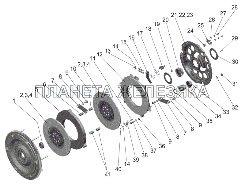 Установка сцепления МТЗ-1025.4