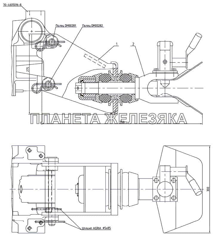 Устройство буксирное МТЗ-1025.4