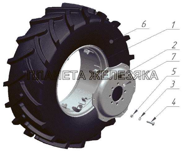 Колеса передние ведущие МТЗ-1025.4 Колеса передние ведущие МТЗ-1025.4