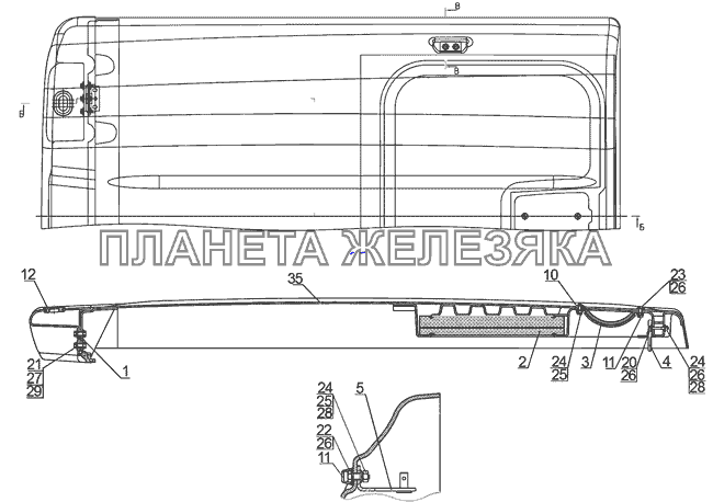 Крыша МТЗ-1025.4 Крыша МТЗ-1025.4