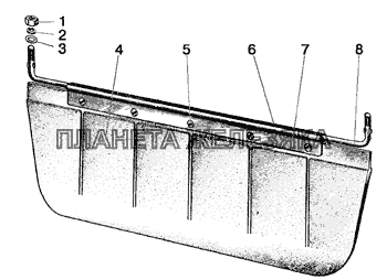 Козырек противосолнечный МТЗ-1025.4