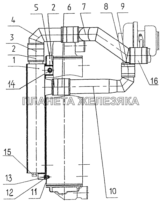 Установка охладителя Беларус-1220.5