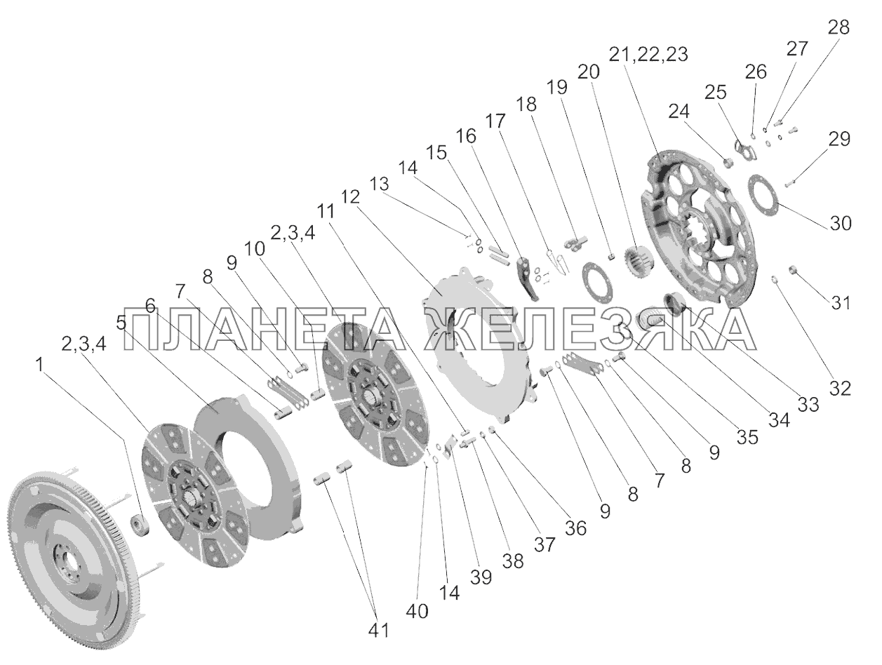 Установка сцепления Беларус-1220.5