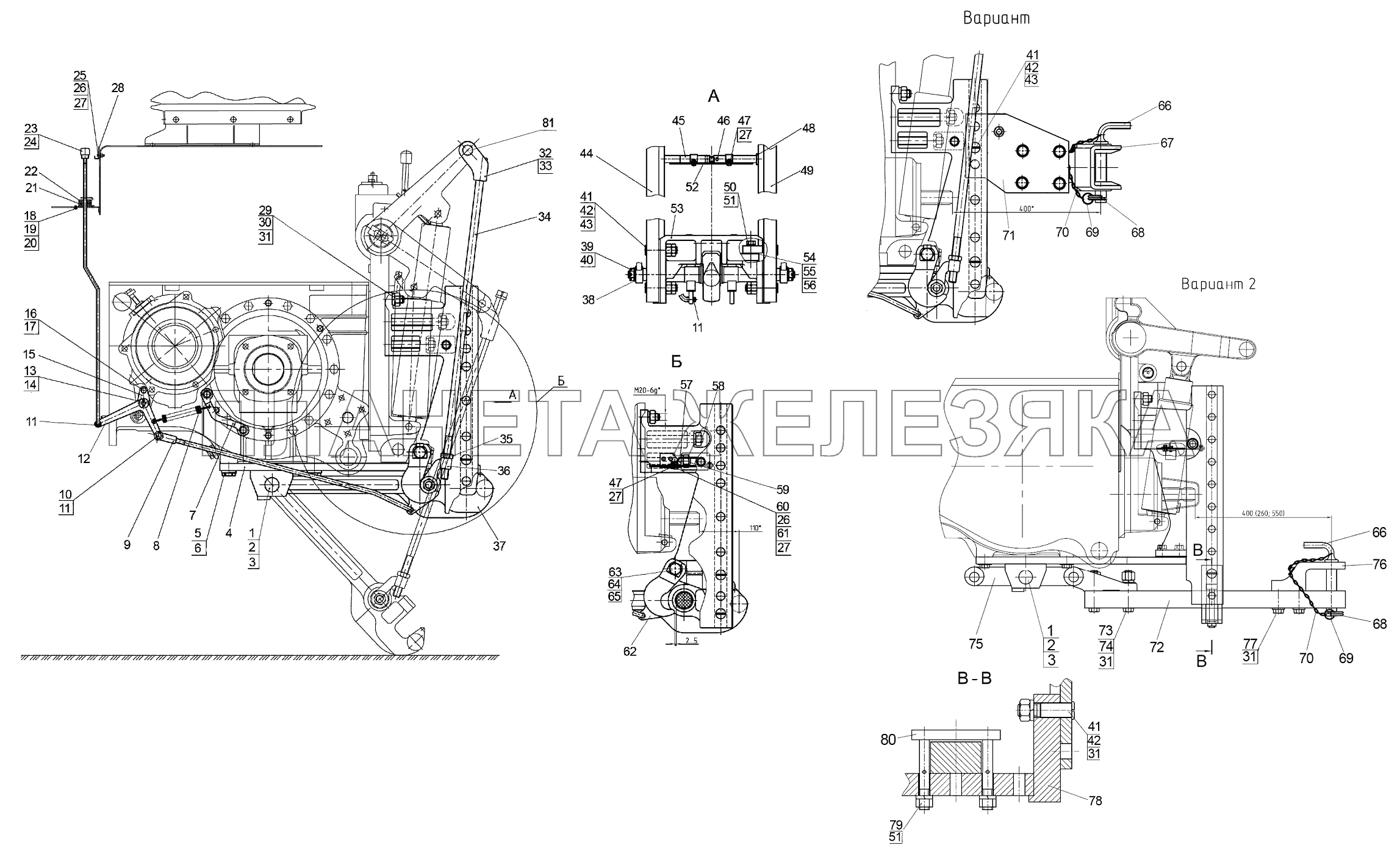 Крюк прицепной К1220-2807010-А Беларус-1220.5