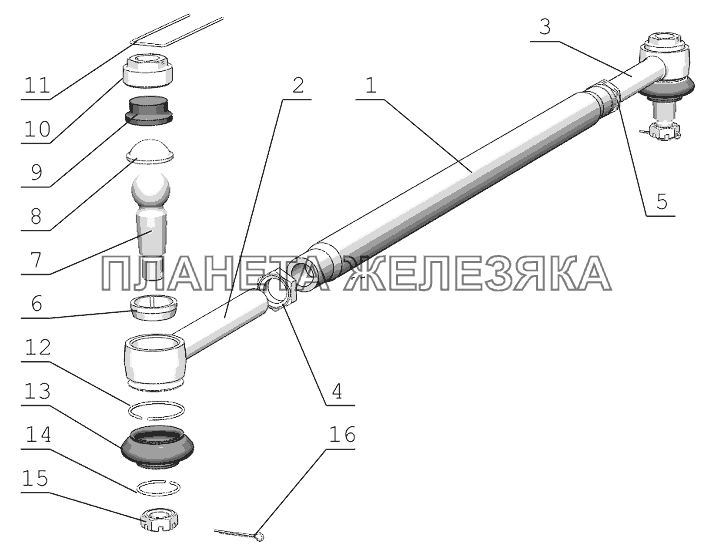 Тяга рулевая Беларус-1220.5