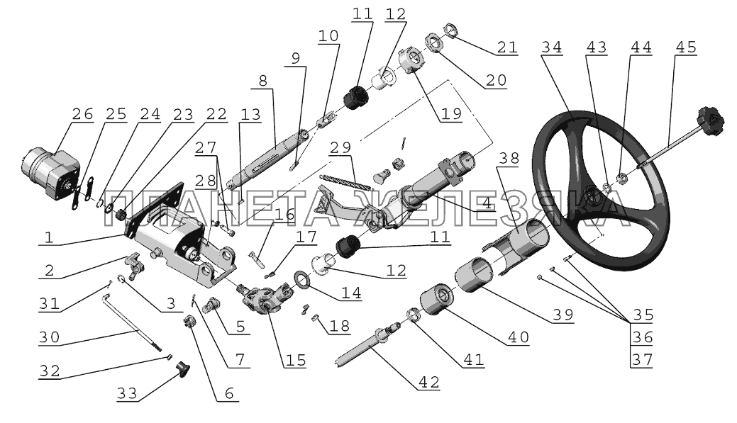 Колонка рулевая Беларус-1220.5