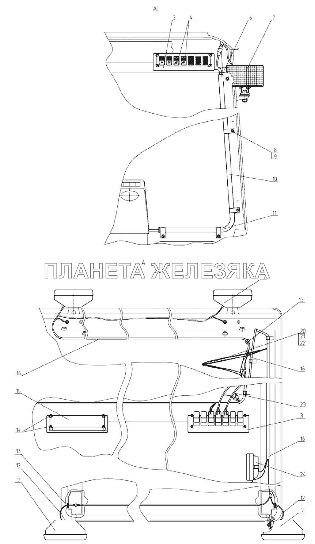 Установка фар рабочих Беларус-1220.5