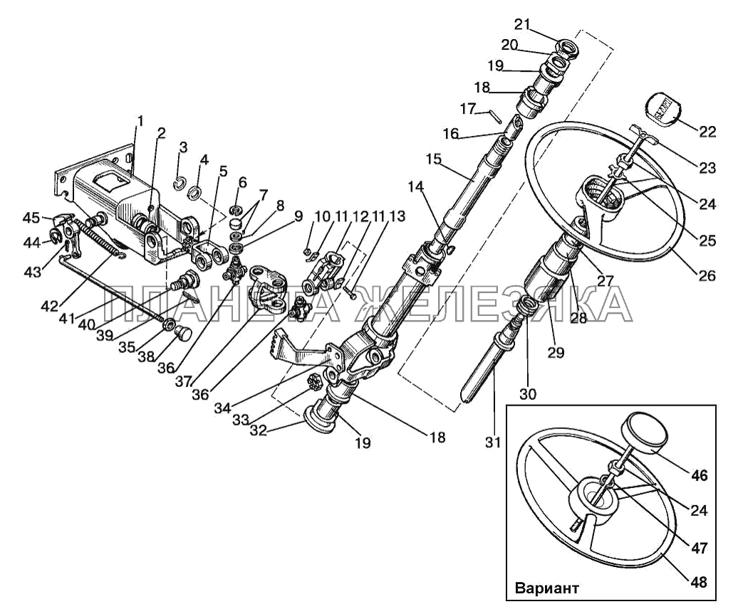 Колонка рулевая Беларус-1220