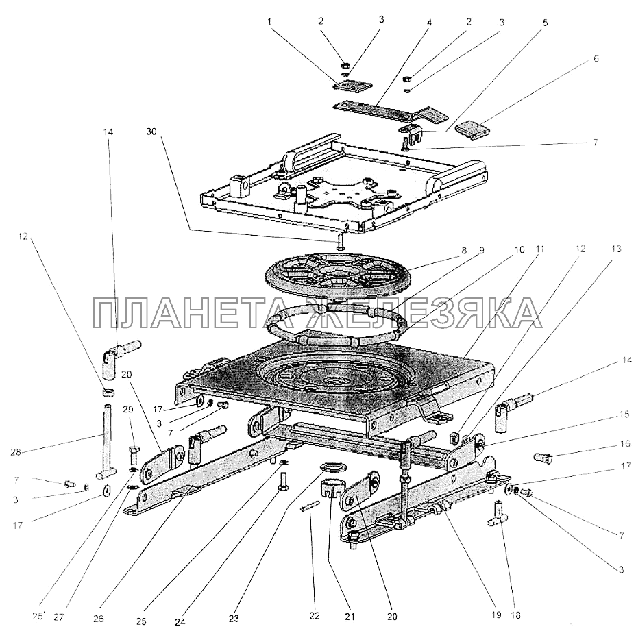 Механизм реверса 80В-6807000 МТЗ-1221 (2009)