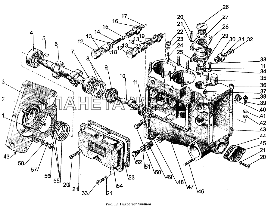 Насос топливный высокого давления МТЗ-1221