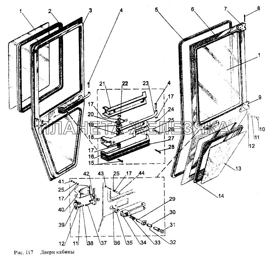 Двери кабины МТЗ-1221